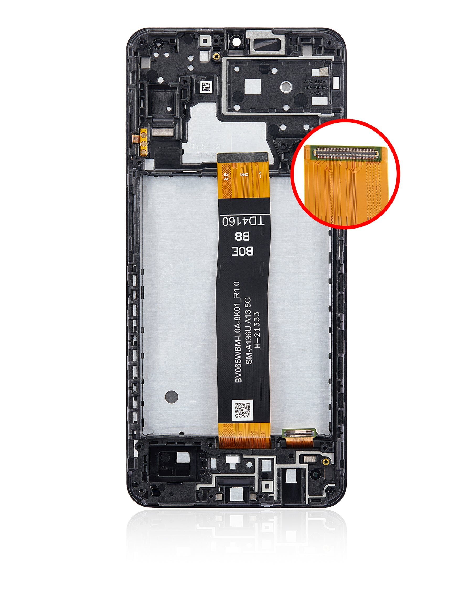LCD Assembly With Frame Compatible For Samsung Galaxy A13 5G (A136U / 2021) (Refurbished) (All Colors)