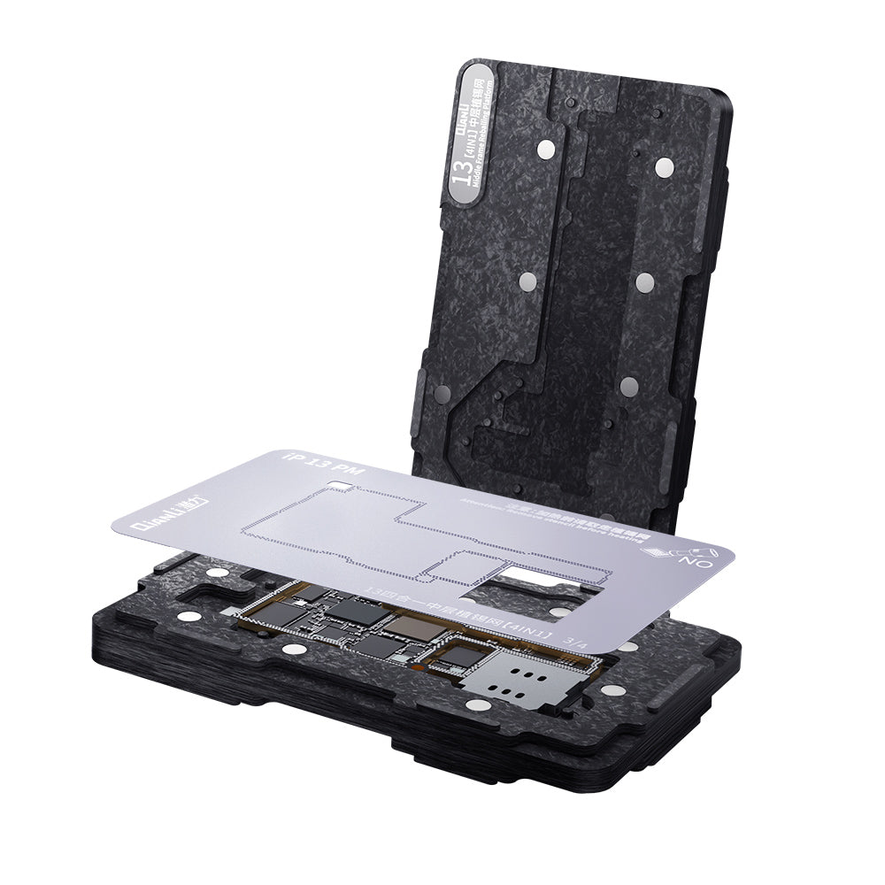 4 in 1 Middle Frame Reballing Platform (Without Cover) Compatible For iPhone 13 / 13 Mini / 13 Pro / 13 Pro Max (Qianli)