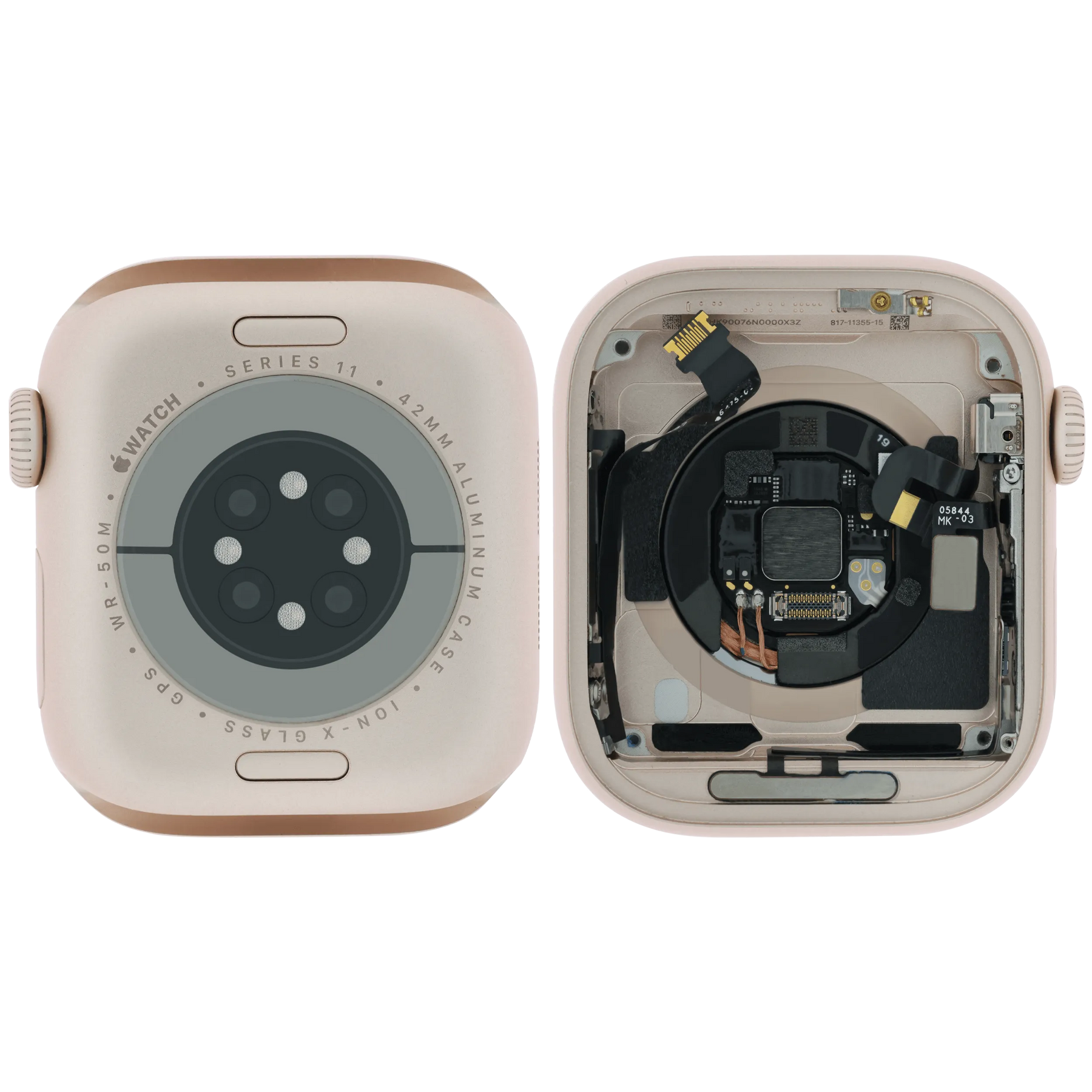 Housing Assembly For Watch Series 11 (42MM) (Used OEM Pull: Grade A) (GPS Version) (Aluminum / Rose Gold)