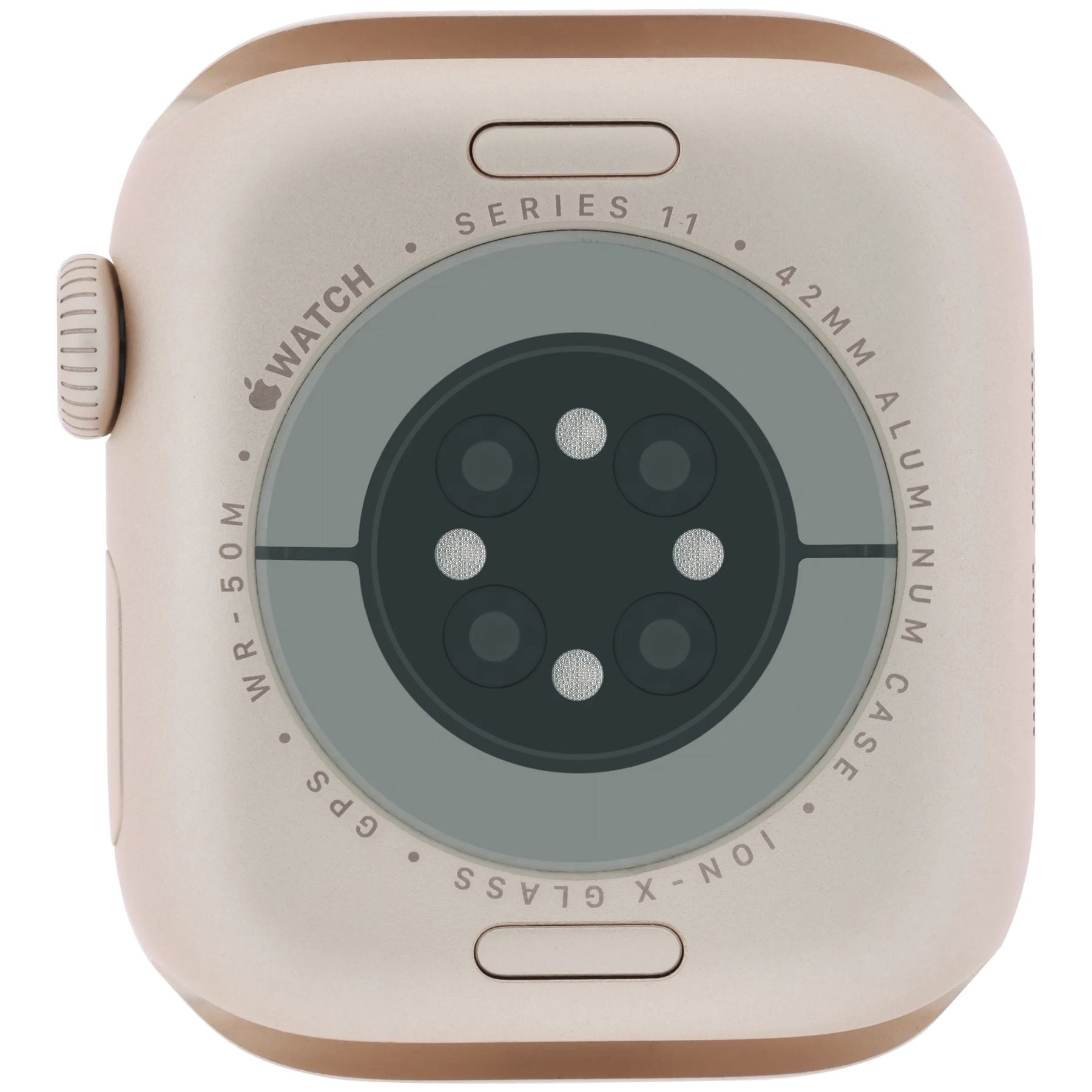 Housing Assembly For Watch Series 11 (42MM) (Used OEM Pull: Grade A) (GPS Version) (Aluminum / Rose Gold)