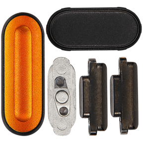 Sidekey Button Set For Watch Series Ultra(1st Gen) / Ultra (2nd Gen) / Ultra (3rd Gen) (49MM) (Orange / Black) (5 Piece Set)