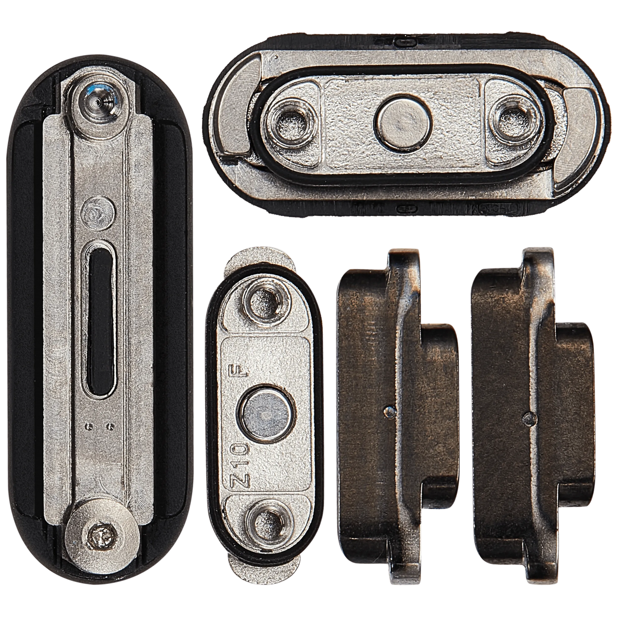 Sidekey Button Set For Watch Series Ultra(1st Gen) / Ultra (2nd Gen) / Ultra (3rd Gen) (49MM) (Orange / Black) (5 Piece Set)