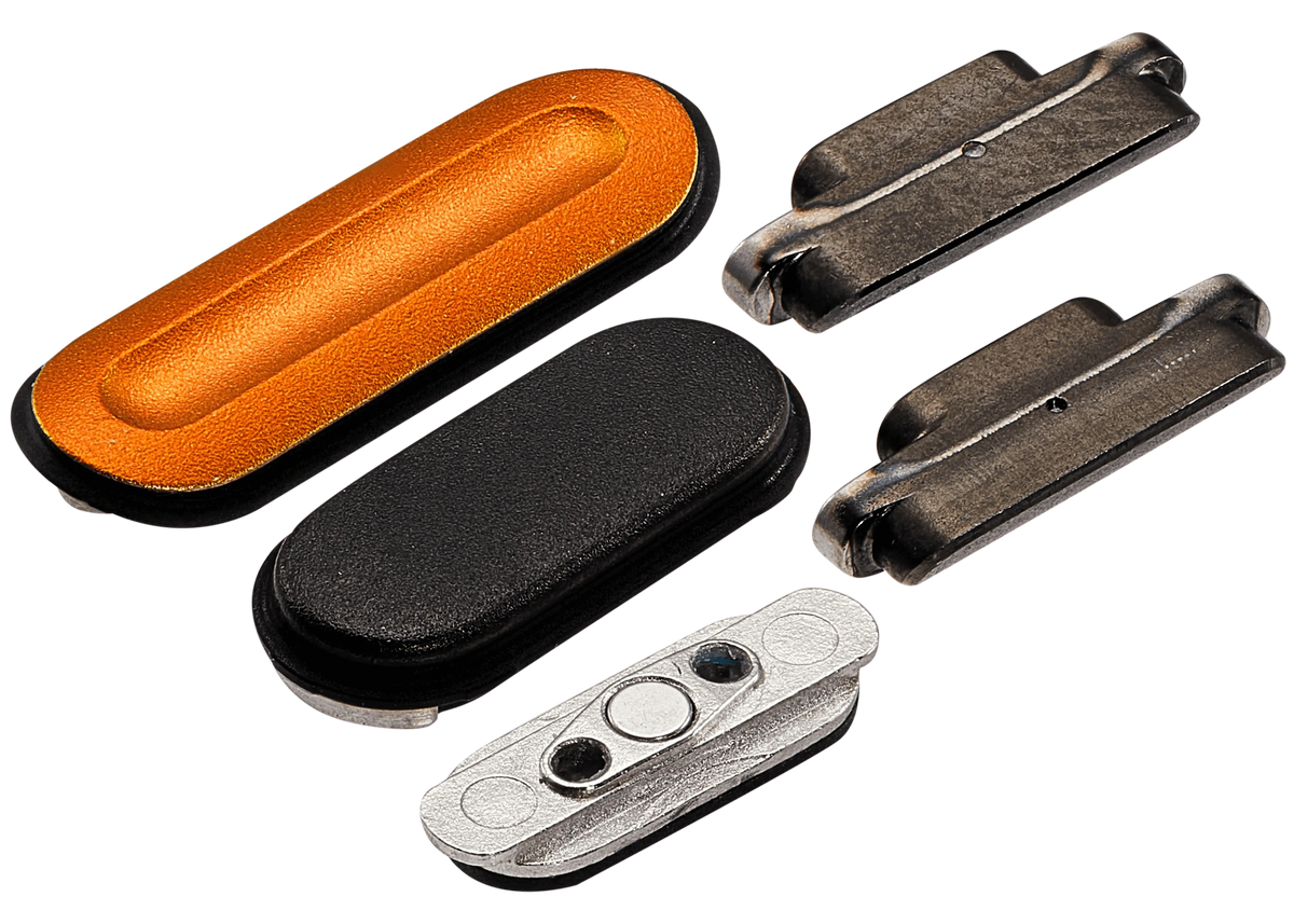 Sidekey Button Set For Watch Series Ultra(1st Gen) / Ultra (2nd Gen) / Ultra (3rd Gen) (49MM) (Orange / Black) (5 Piece Set)