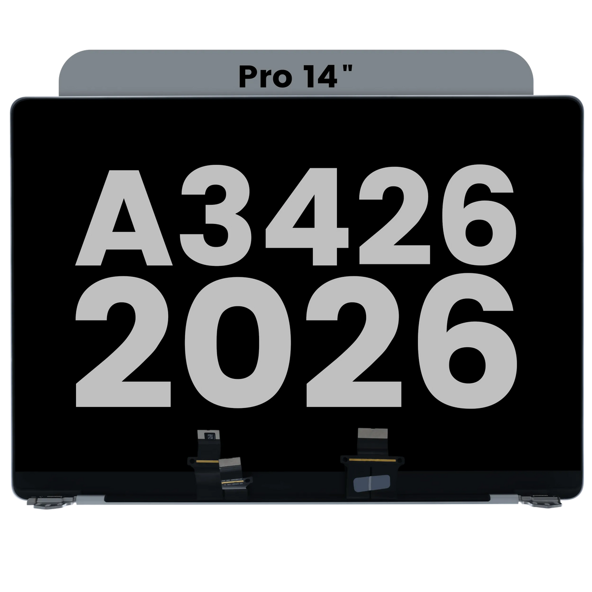 Complete LCD Display Assembly For MacBook Pro 14" A3426 (2026) (Used OEM Pull: Grade A) (Silver)