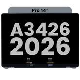 Complete LCD Display Assembly For MacBook Pro 14" A3426 (2026) (Used OEM Pull: Grade A) (Silver)