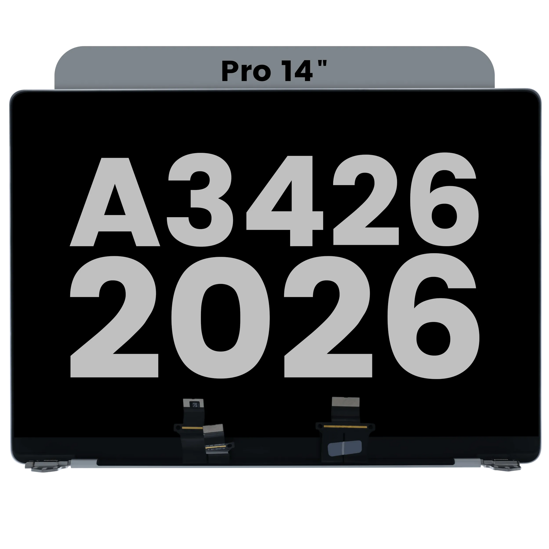 Complete LCD Display Assembly For MacBook Pro 14" A3426 (2026) (Used OEM Pull: Grade A) (Silver)