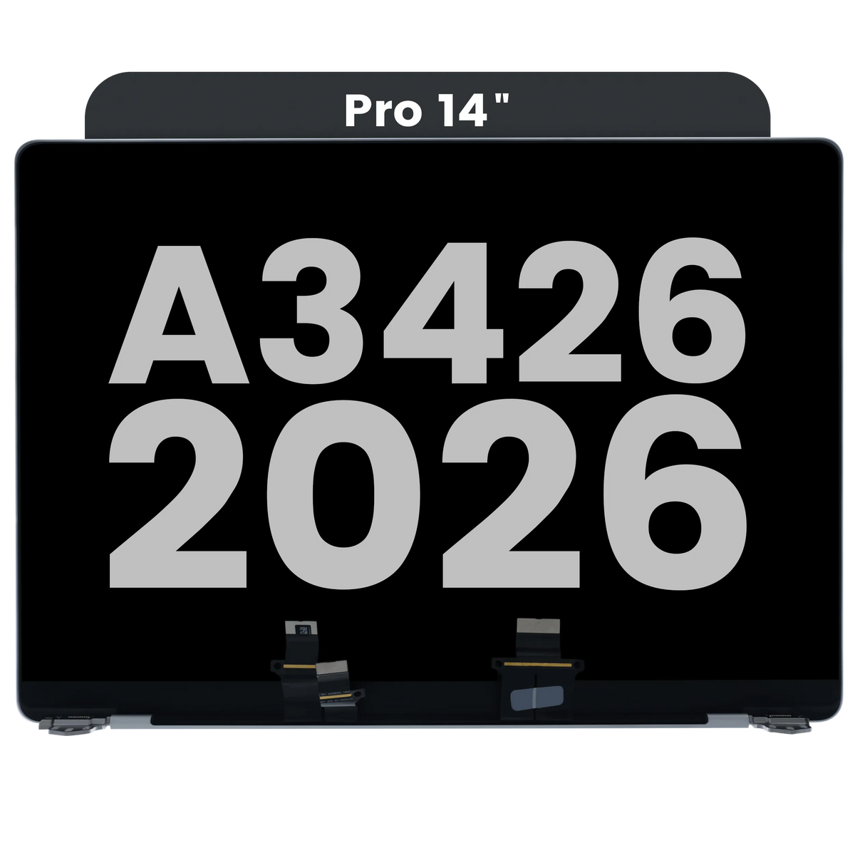 Complete LCD Display Assembly For MacBook Pro 14" A3426 (2026) (Used OEM Pull: Grade A) (Space Black)