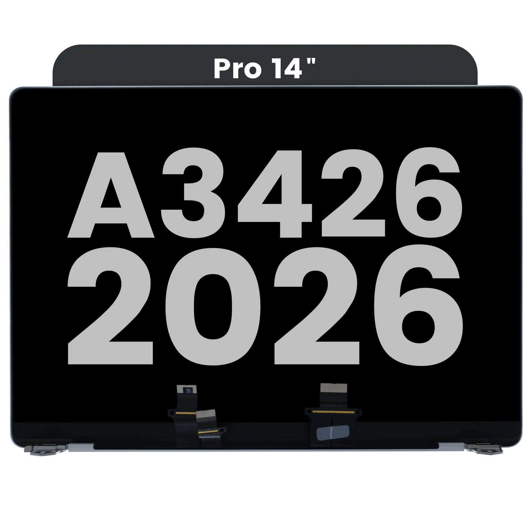 Complete LCD Display Assembly For MacBook Pro 14" A3426 (2026) (Used OEM Pull: Grade A) (Space Black)