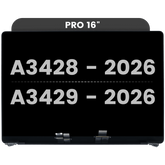Complete LCD Display Assembly For MacBook Pro 16" A3428 / A3429 (2026) (Used OEM Pull: Grade A) (Space Black)