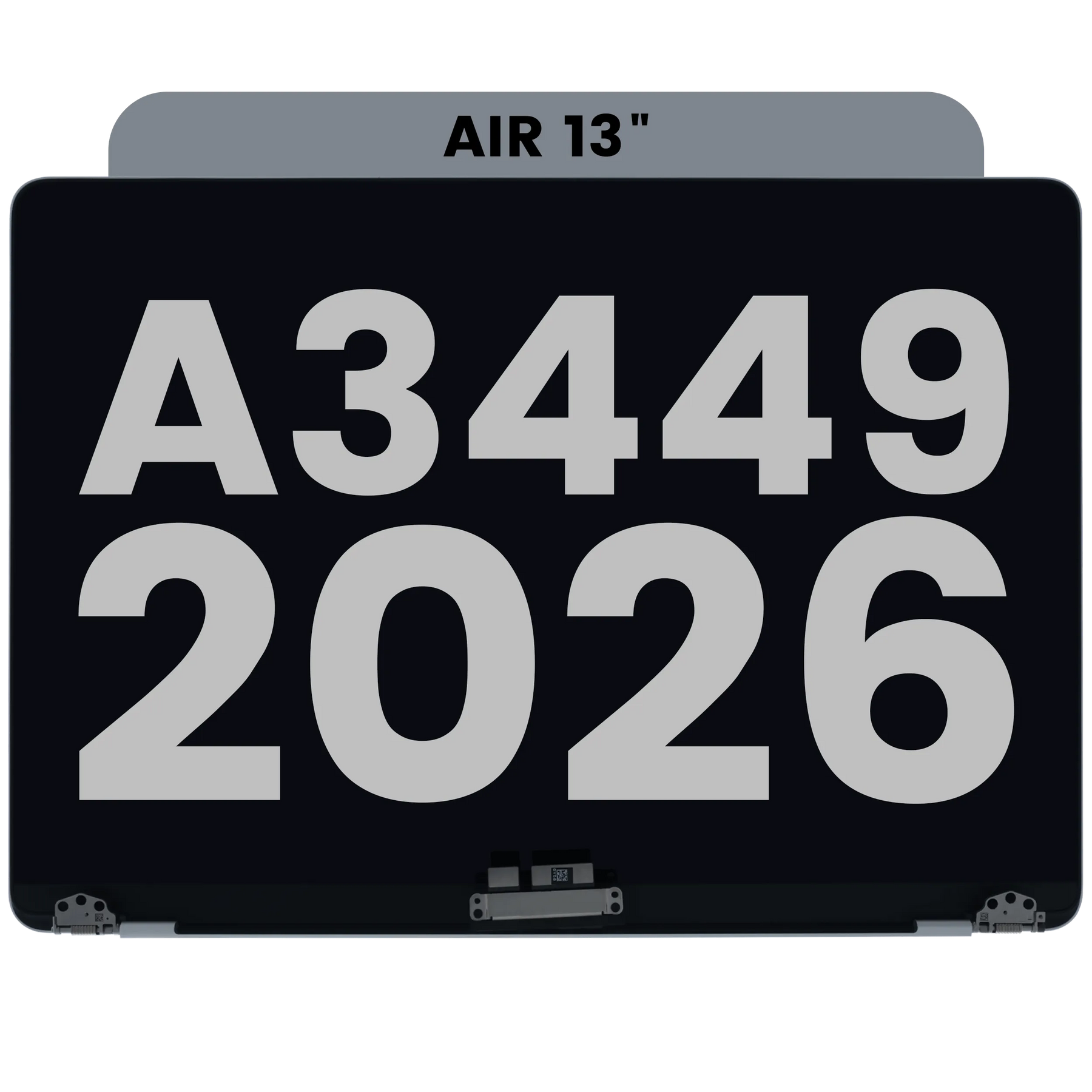 Complete LCD Display Assembly For MacBook Air 13" A3449 (2026) (Used OEM Pull: Grade A) (Silver)