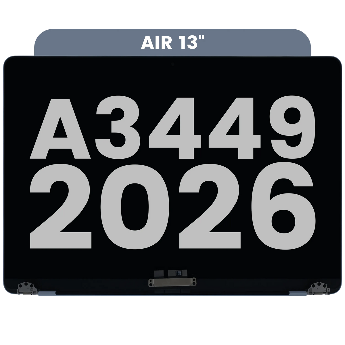 Complete LCD Display Assembly For MacBook Air 13" A3449 (2026) (Used OEM Pull: Grade A) (Sky Blue)