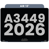 Complete LCD Display Assembly For MacBook Air 13" A3449 (2026) (Used OEM Pull: Grade A) (Sky Blue)