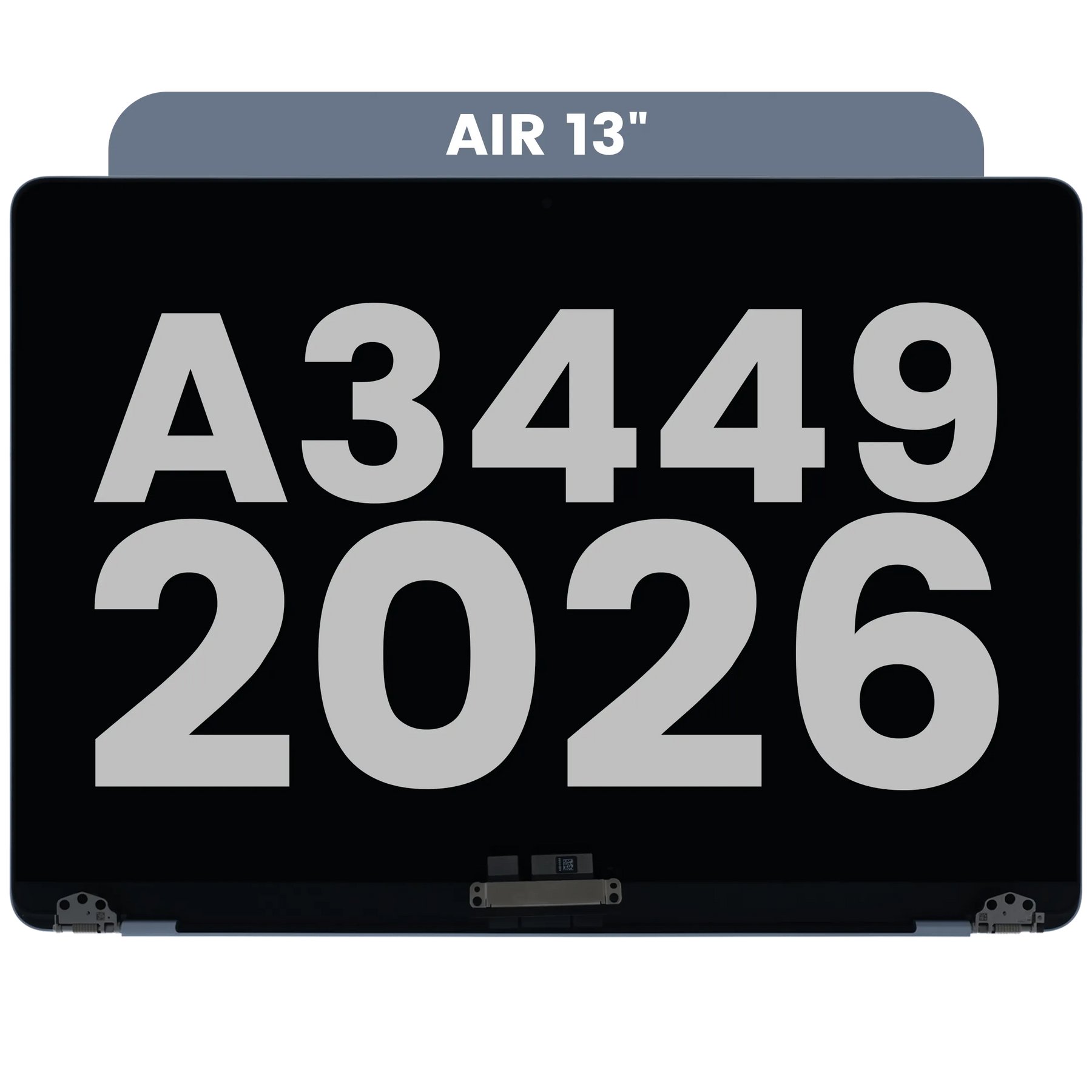 Complete LCD Display Assembly For MacBook Air 13" A3449 (2026) (Used OEM Pull: Grade A) (Sky Blue)