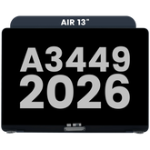 Complete LCD Display Assembly For MacBook Air 13" A3449 (2026) (Used OEM Pull: Grade A) (Midnight)
