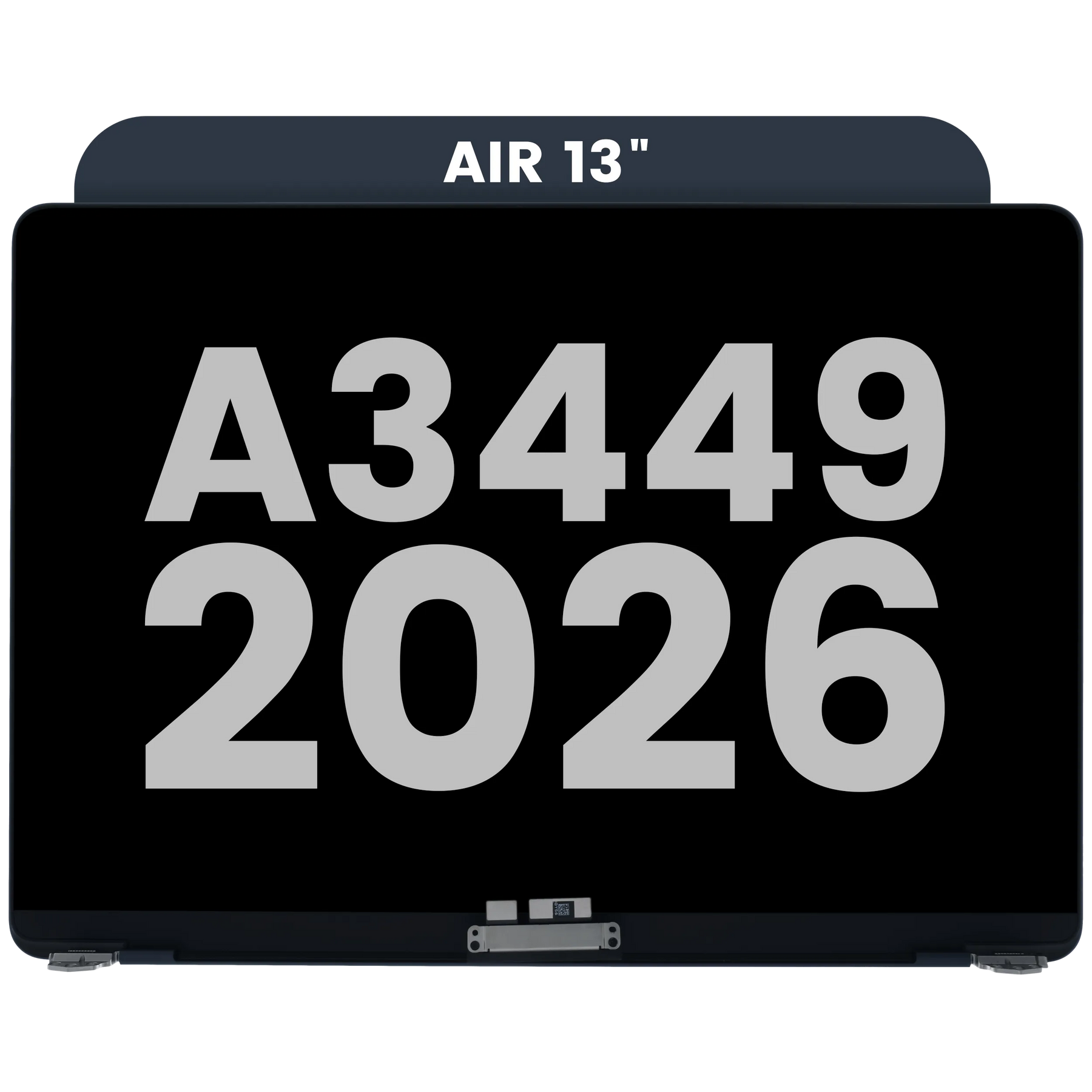Complete LCD Display Assembly For MacBook Air 13" A3449 (2026) (Used OEM Pull: Grade A) (Midnight)