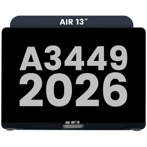 Complete LCD Display Assembly For MacBook Air 13" A3449 (2026) (Used OEM Pull: Grade A) (Midnight)