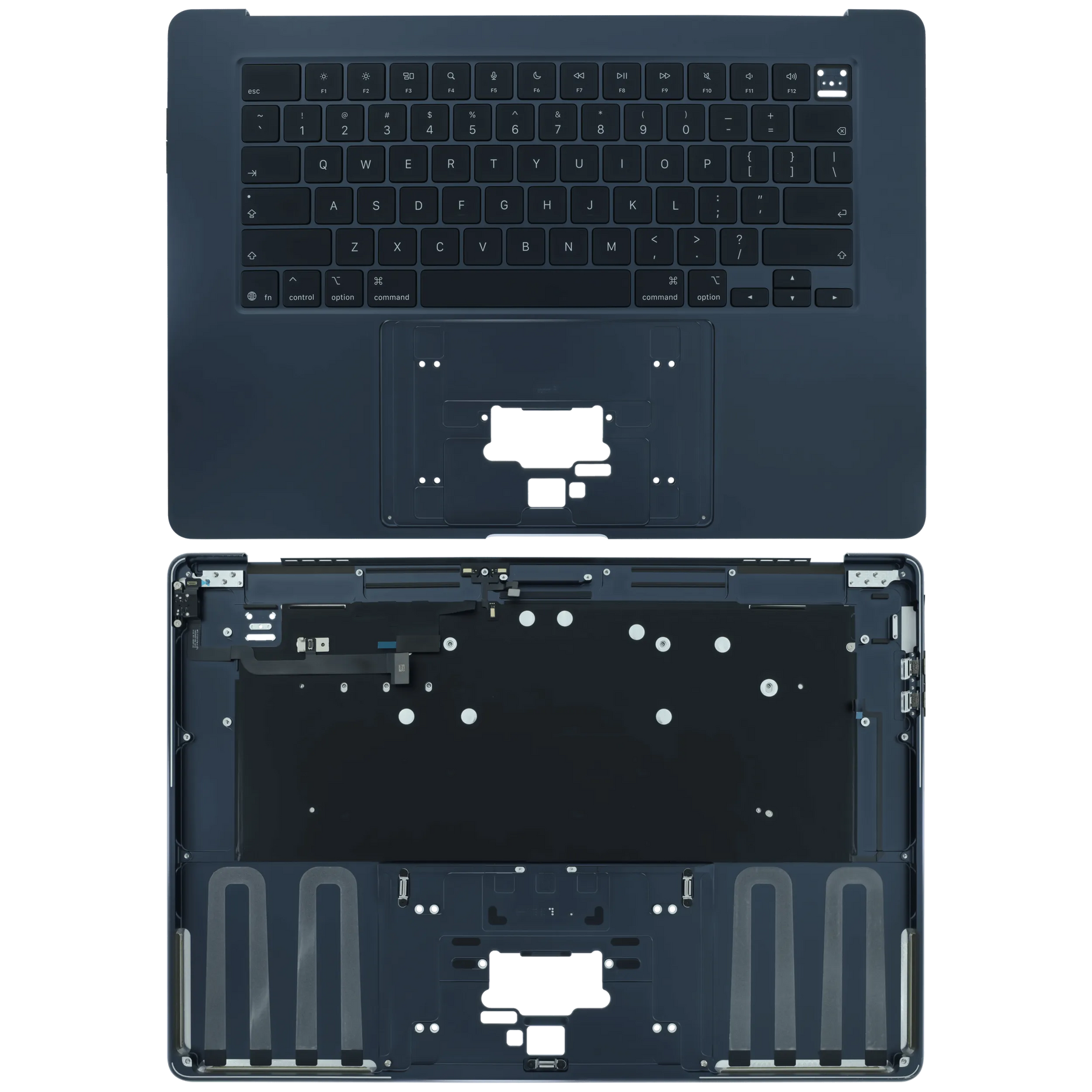 Top Case with Keyboard (ANSI US) For MacBook Air 15" A3448 (2026) (Genuine OEM) (Midnight)