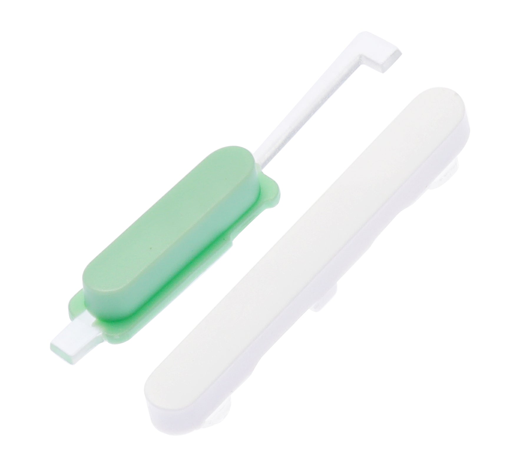 Hard Buttons (Power / Volume) Compatible For Google Pixel 4A 5G Replacement (Clearly White)