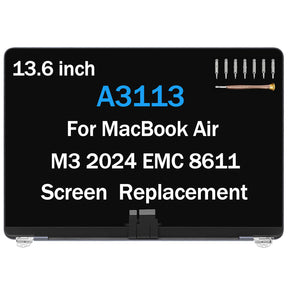 thumbnail image 2 of Complete LCD Display Assembly For MacBook Air 13.6" A2681 – Glossy Screen – EMC 4074 2 of 6