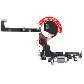 Charging Port Flex Cable For iPhone 18 Pro (International Version) (Premium) (Blue)
