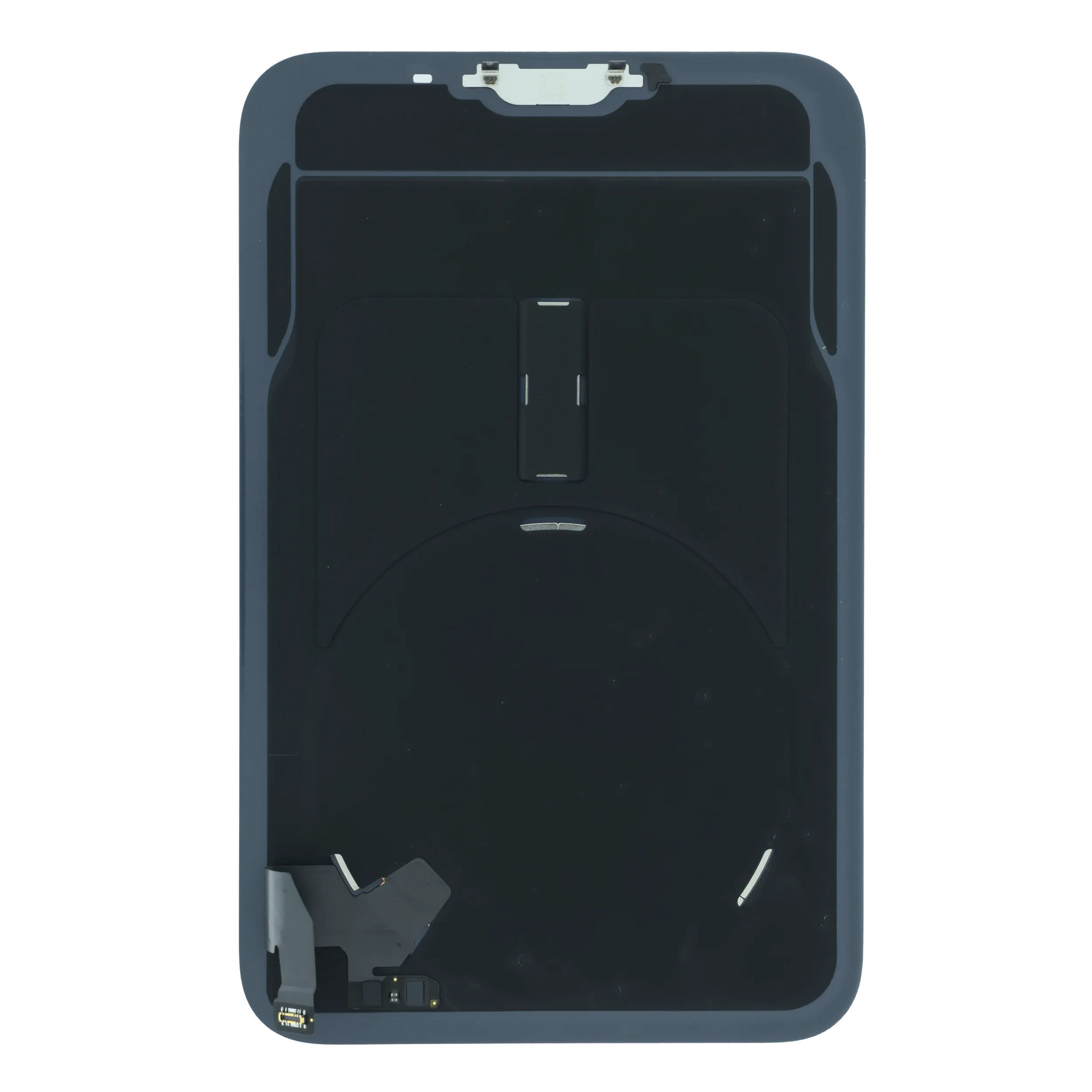 Back Glass With MagSafe Magnet, NFC & Flashlight Flex Cable For iPhone 18 Pro Max (Genuine OEM) (Silver)