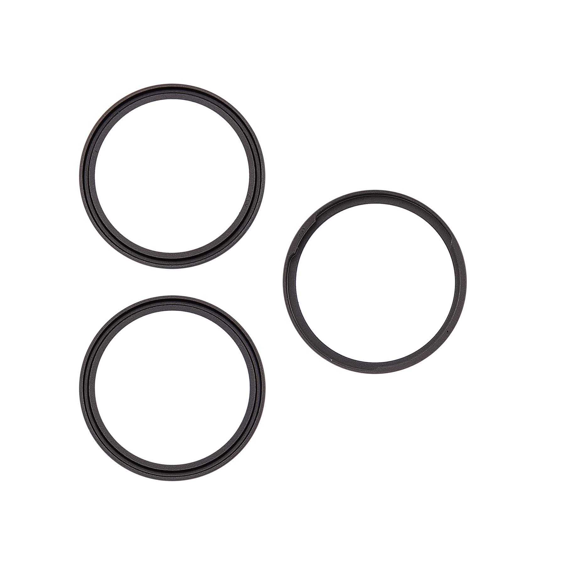 Back Camera Bezel Ring Only For iPhone 18 Pro / 18 Pro Max (Black) (3 Piece Set)