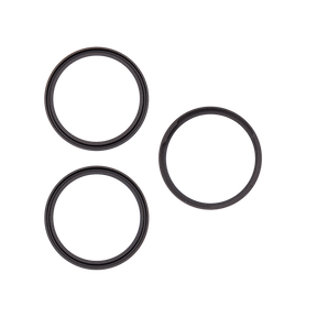 Back Camera Bezel Ring Only For iPhone 18 Pro / 18 Pro Max (Black) (3 Piece Set)