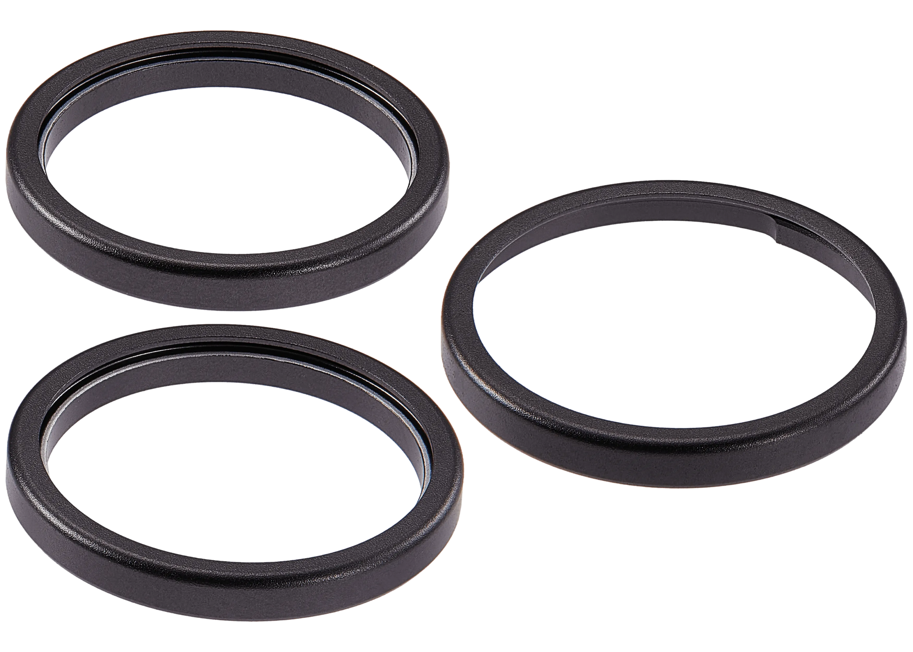 Back Camera Bezel Ring Only For iPhone 18 Pro / 18 Pro Max (Black) (3 Piece Set)