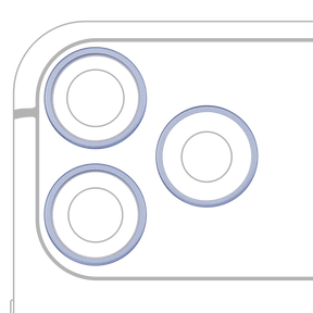 Back Camera Bezel Ring Only For iPhone 18 Pro / 18 Pro Max (Glacier) (3 Piece Set)
