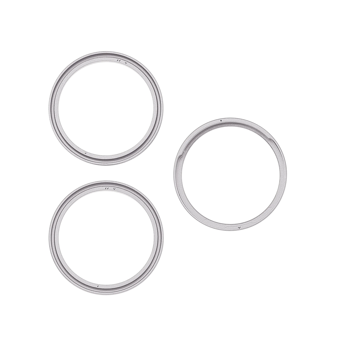 Back Camera Bezel Ring Only For iPhone 18 Pro / 18 Pro Max (Silver) (3 Piece Set)