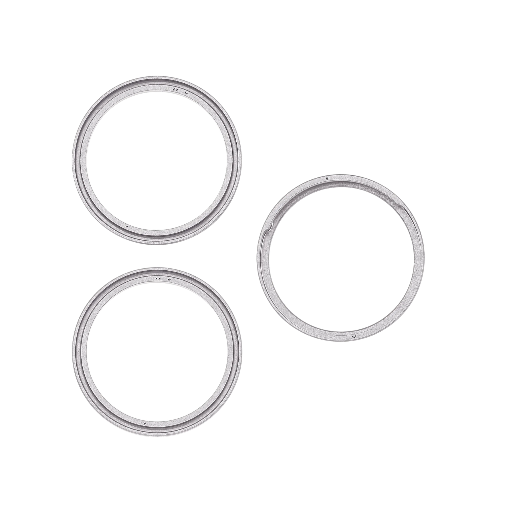 Back Camera Bezel Ring Only For iPhone 18 Pro / 18 Pro Max (Silver) (3 Piece Set)