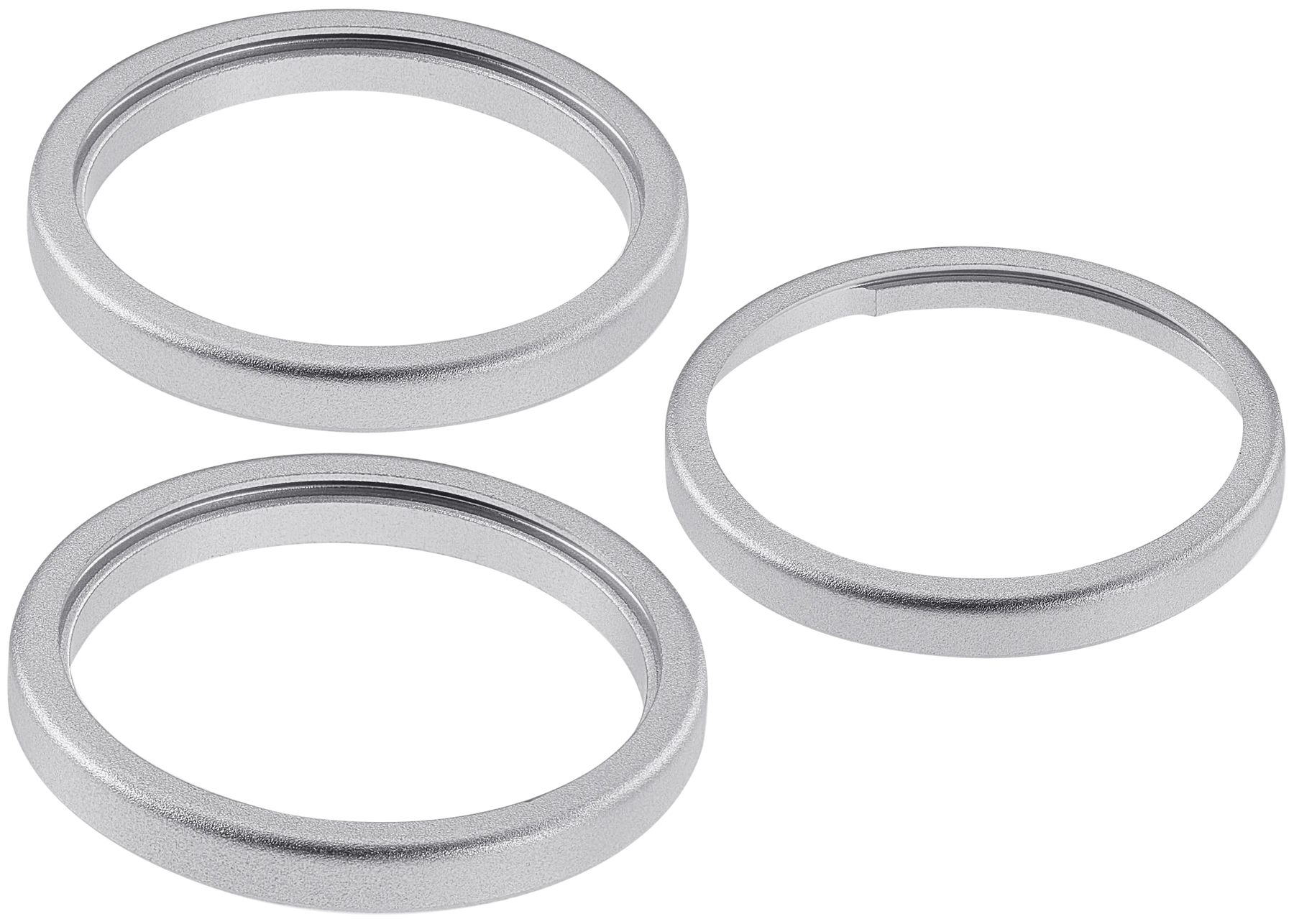 Back Camera Bezel Ring Only For iPhone 18 Pro / 18 Pro Max (Silver) (3 Piece Set)