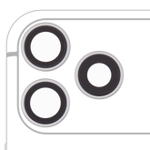 Back Camera Lens With Bracket & Bezel For iPhone 18 Pro / 18 Pro Max (Premium) (Silver)