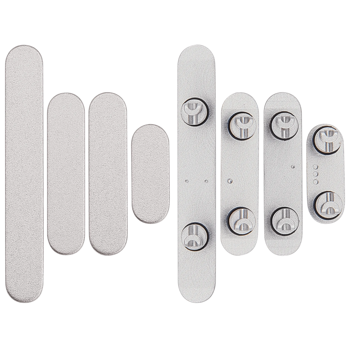 Hard Buttons (Power / Volume / Switch) For iPhone 18 Pro / 18 Pro Max (Silver)