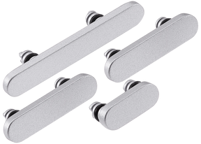 Hard Buttons (Power / Volume / Switch) For iPhone 18 Pro / 18 Pro Max (Silver)