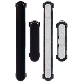 Hard Buttons (Power / Volume) Compatible For Samsung Galaxy S22 / S22 Plus Replacement (Phantom Black)