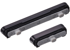 Hard Buttons (Power / Volume) Compatible For Samsung Galaxy S22 / S22 Plus Replacement (Phantom Black)