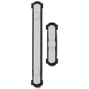 Hard Buttons (Power / Volume) Compatible For Samsung Galaxy S22 / S22 Plus Replacement (White)