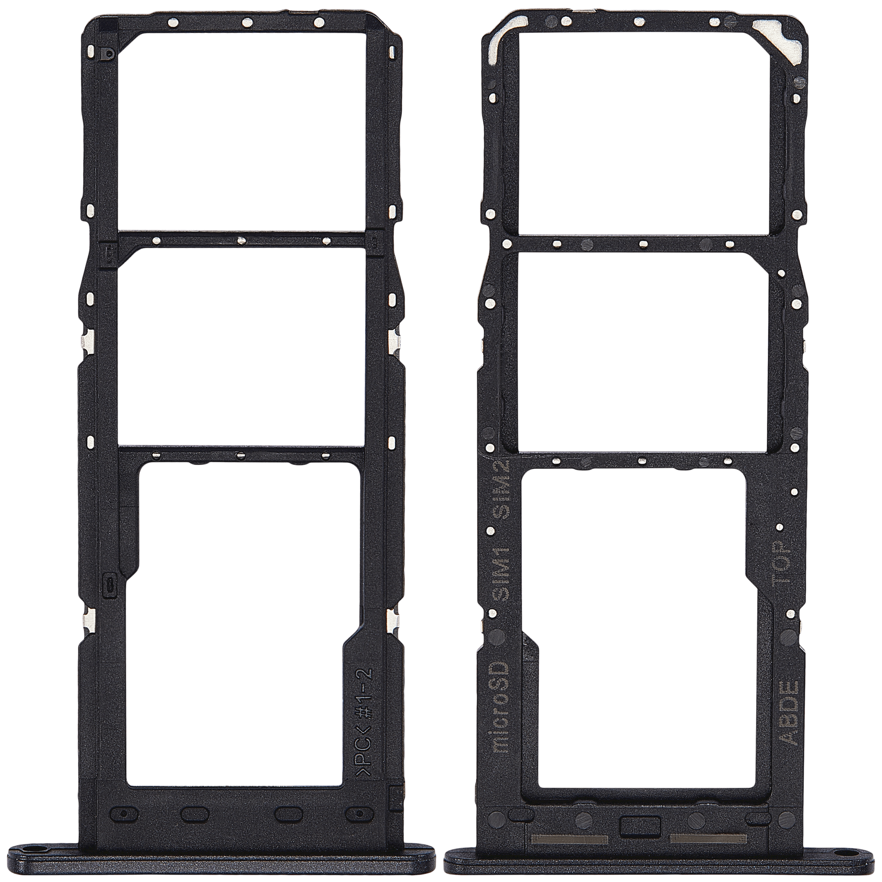 Dual Sim Card Tray Compatible For Samsung Galaxy A24 4G (A245 / 2023) (Black)