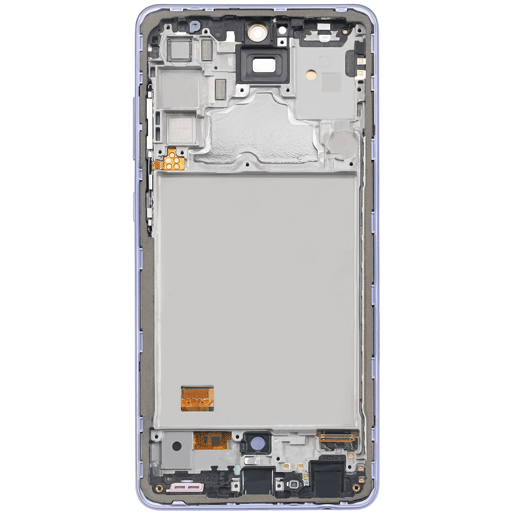 OLED Assembly With Frame Compatible For Samsung A72 Replacement  (A725 / 2021) (6.67") (Vemake) (Awesome Violet)