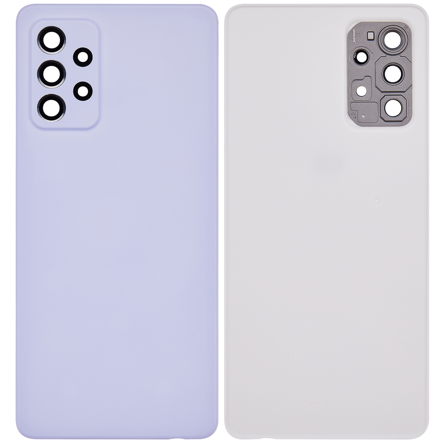Back cover Glass Compatible For Samsung Galaxy A72 (A725 / 2021) (Vemake) (Awesome Violet)