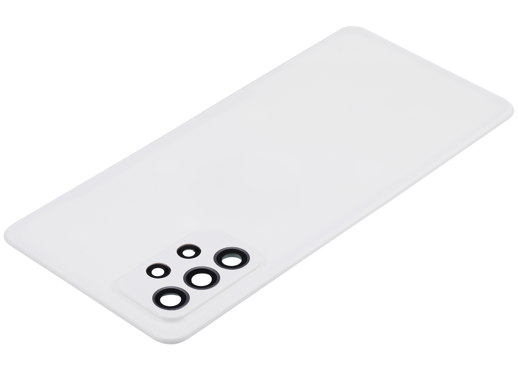 Back cover Glass Compatible For Samsung Galaxy A72 (A725 / 2021) (Vemake) (Awesome White)