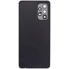 Back cover Glass Replacement Compatible For Samsung Galaxy A72 (A725 / 2021) (Vemake) (Awesome Black)