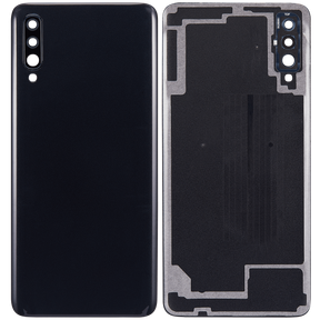 Replacement Back cover Glass Compatible For Samsung Galaxy A70 (A705 / 2019) (Vemake) (Black)