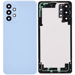 Back cover Glass Compatible For Samsung Galaxy A23 (A235 / 2022) (Vemake) (Blue)