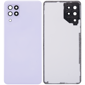 Back cover Glass With Camera Lens Compatible For Samsung Galaxy A22 4G (A225 / 2021) (Vemake) (Violet)