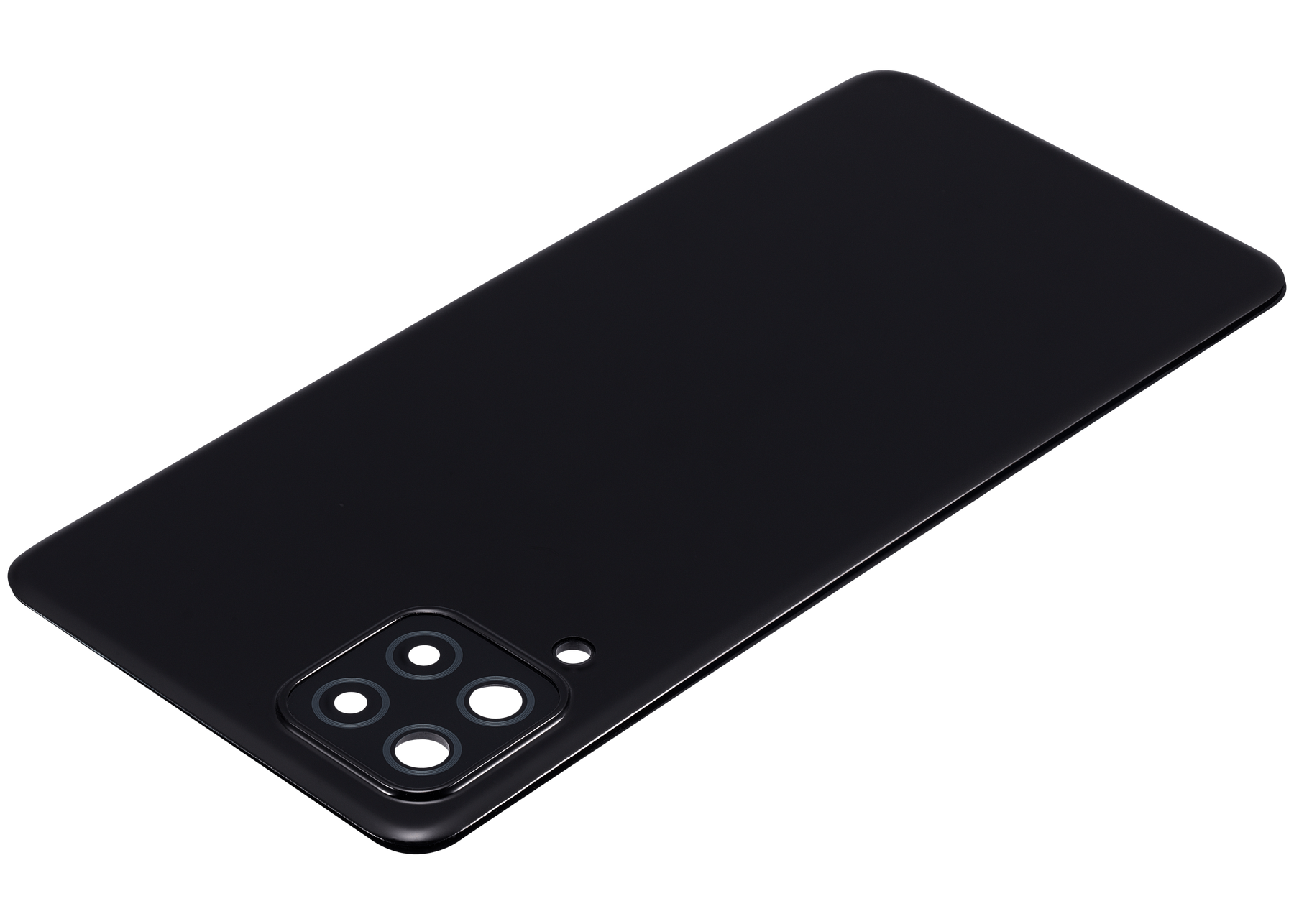 Back cover Glass With Camera Lens Compatible For Samsung Galaxy A22 4G (A225 / 2021) (Vemake) (Black)