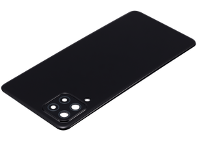 Back cover Glass With Camera Lens Compatible For Samsung Galaxy A22 4G (A225 / 2021) (Vemake) (Black)