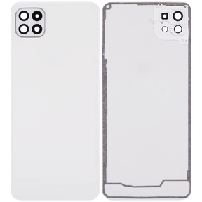 Back cover Glass With Camera Lens Compatible For Samsung Galaxy A22 5G (A226 / 2021) (Vemake) (White)