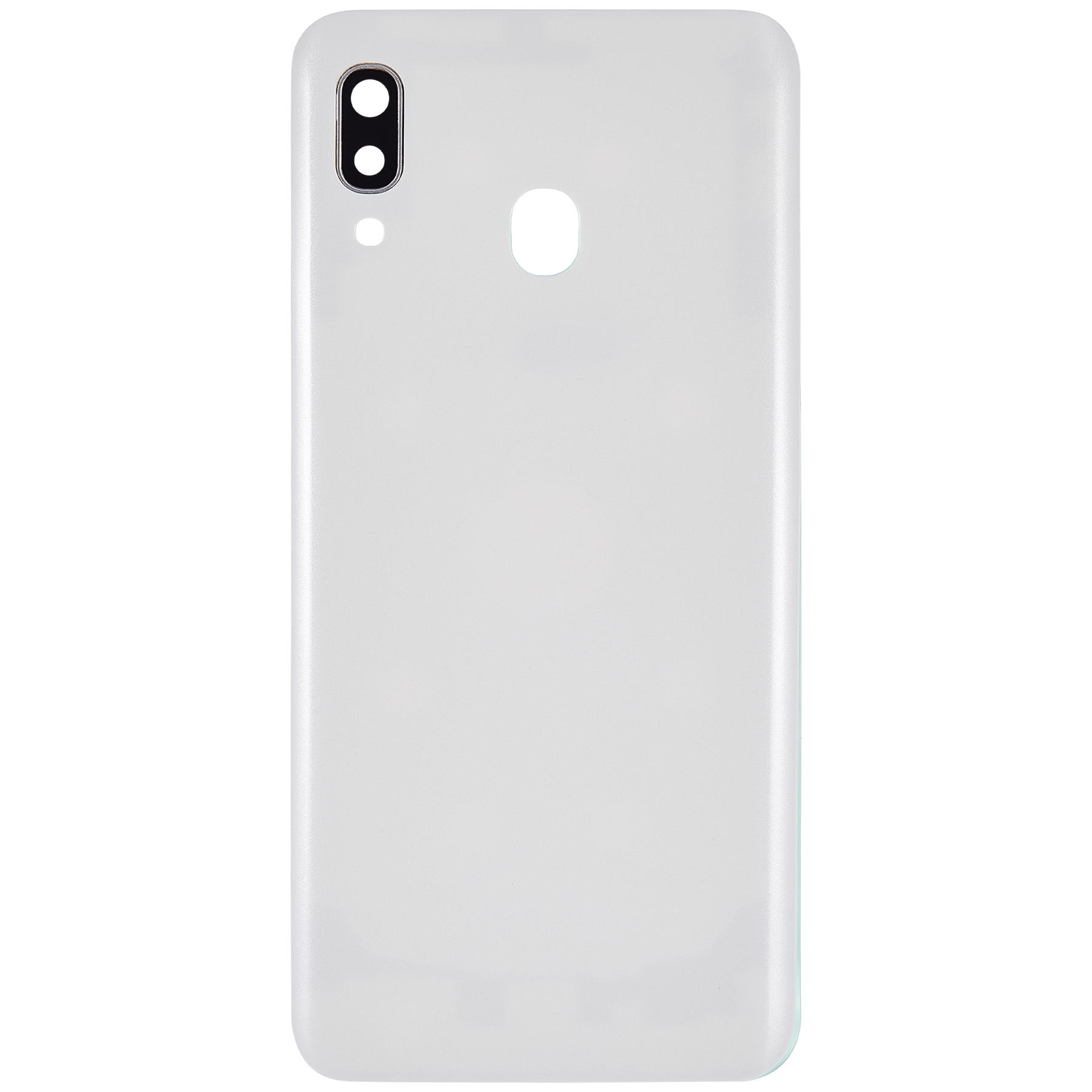 Back cover Glass With Camera Lens Compatible For Samsung Galaxy A20 (A205 / 2019) (Vemake) (White)